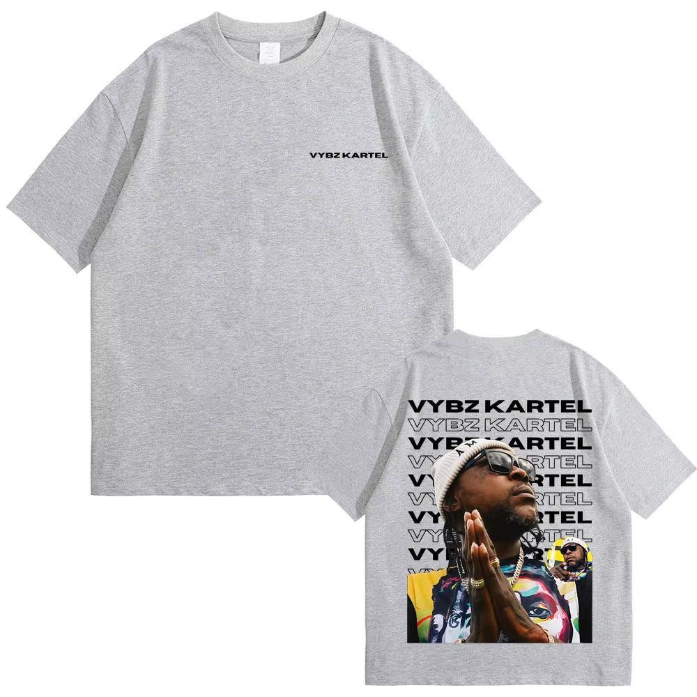 Rapper Vybz Kartel Graphic T-shirts Men Women Hip Hop Fashion Oversized T Shirt Casual Cotton Retro Short Sleeve Tees Streetwear