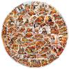 Thanksgiving Holiday Doodle Waterproof Stickers – 50 Sheets for Water Bottles & Computers