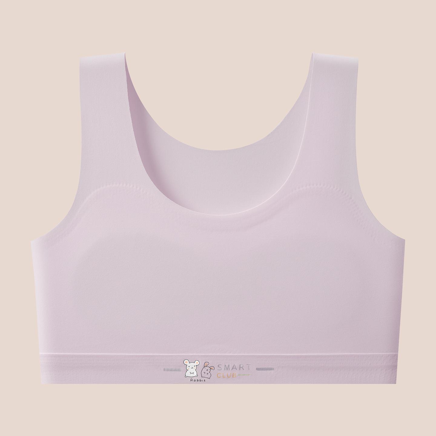 Girls  Fixed Cup Training Bra for Ages 9-12 – Student Vest for Tween Development XL (85-105 kg)