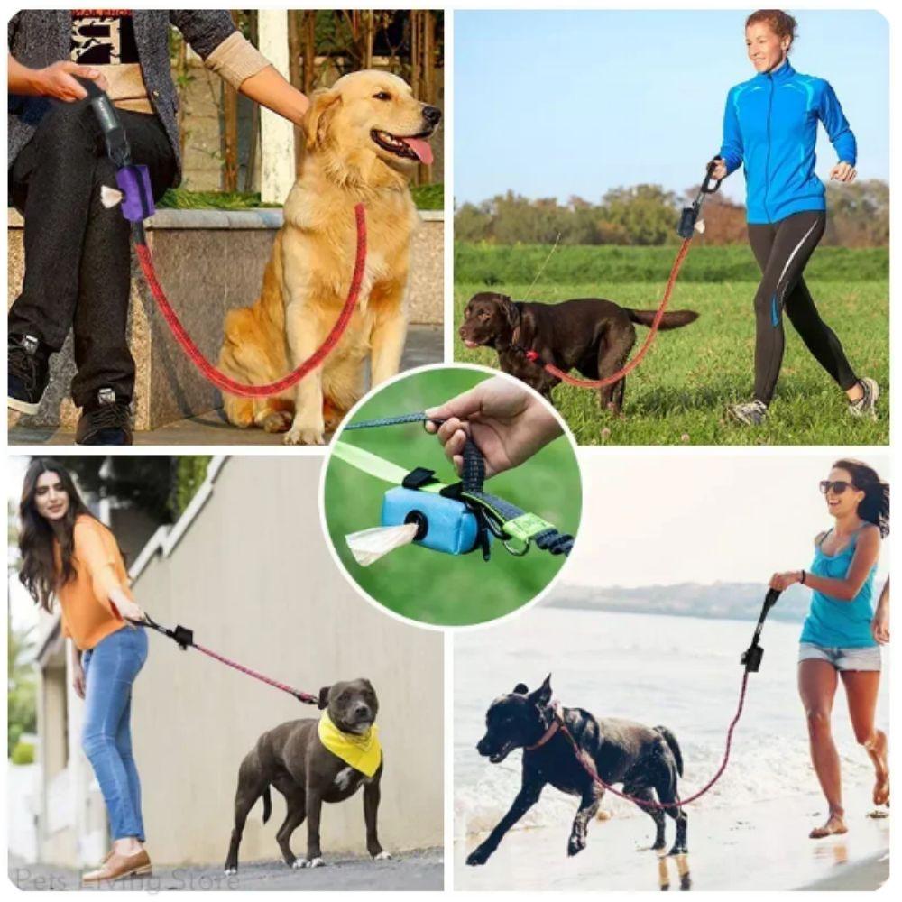 with Metal Buckle Pet Poop Bag Holder Leakproof Pet Waste Bag Carrier  Hiking