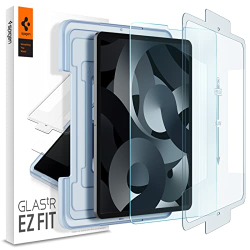 

Spigen EZ Fit Tempered Glass Screen Protector for iPad Pro 11 (4th Generation, M2) 2022, iPad Pro 11 (2021, 2020, 2018), iPad Air 5, and iPad Air 4. I