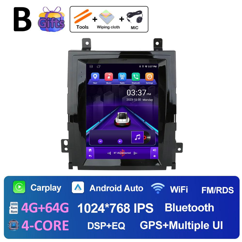 For Cadillac Escalade 2007 2008 2009 2010 2011 2012 2013 Android Auto Wireless Carplay 9.7 inch Touch Screen WIFI Accessories 4G