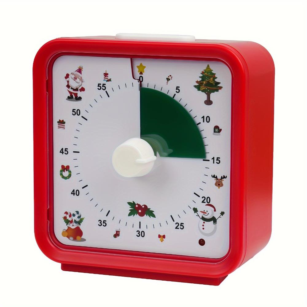 Timer visivo silenzioso da 60 minuti, strumento per l'autodisciplina, per studio, riunioni, esami, cucina, gadget multiuso, regalo di Natale