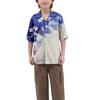 Boys' Casual Loose Short Sleeved Shirt With Fashionable Printed Shirt Top