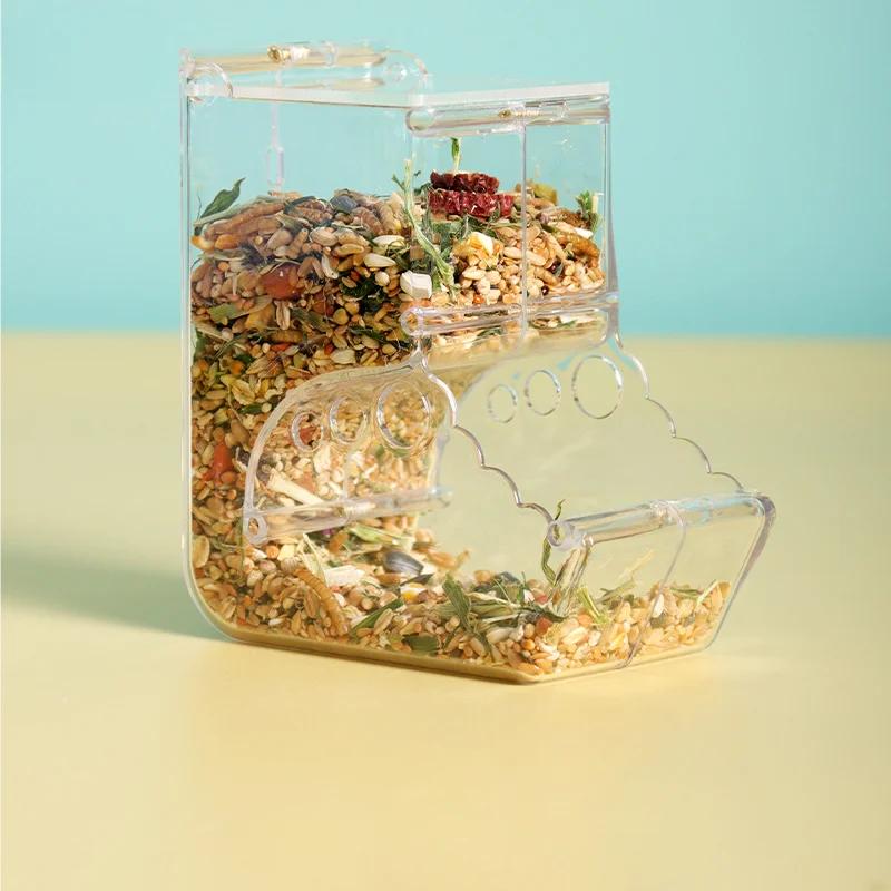 Anti Flipping Hamster Automatic Feeder Pet Supplies Squirrel Hedgehog Guinea Pig Portable Feeding Basin with Large Capacity