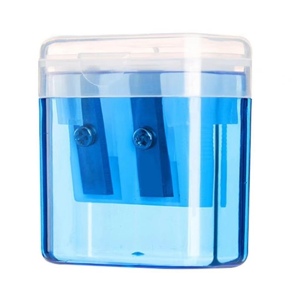Dual Holes Pen Sharpener With Lid Pencil Sharpening Tool New Pencil Sharpeners Student Stationery