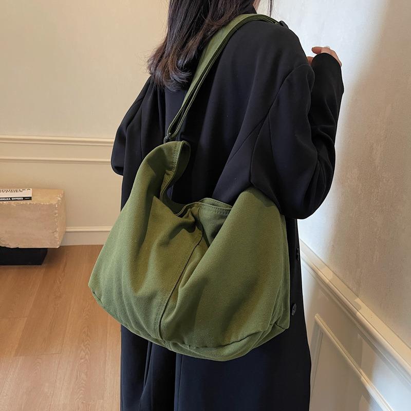 Lässige vielseitige Pendler-Tragetasche mit großem Fassungsvermögen für Damen, neue hochwertige Schulter-Umhängetasche, Canvas-Tasche