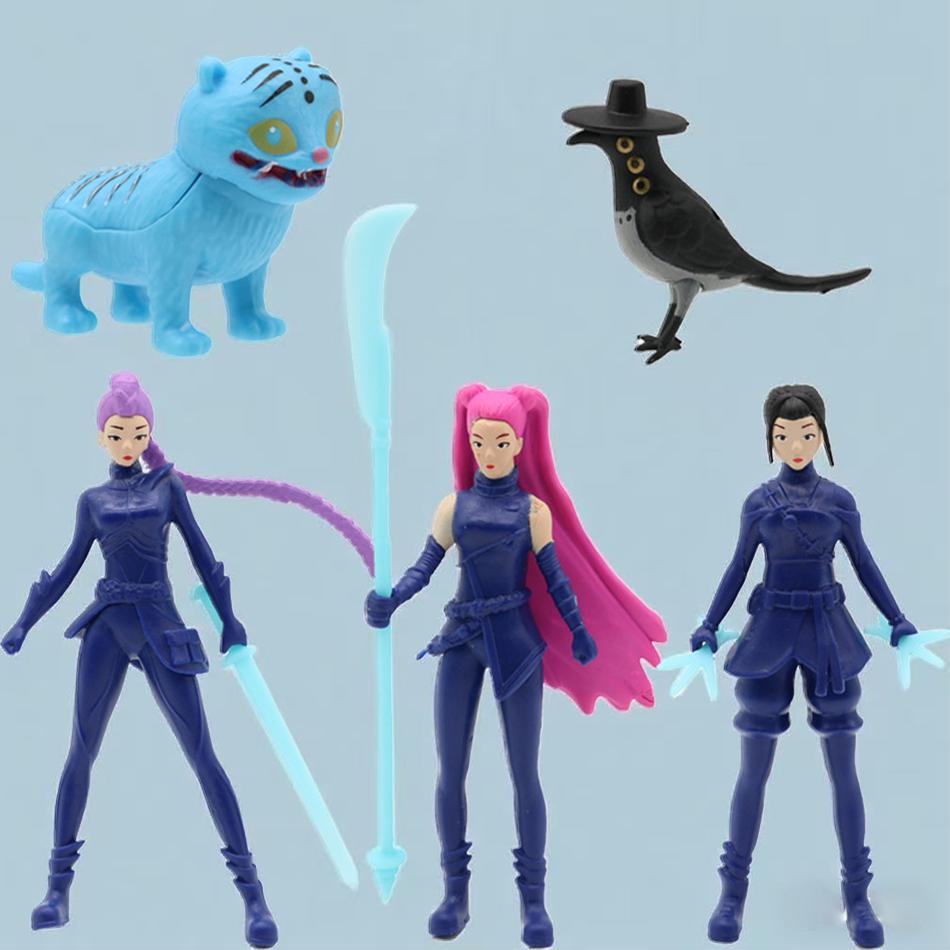 Kpop Demon Hunters Figure K Pop Demon Hunters Figures Huntrix Figures Toys Derpy Tiger Rumi Mira Zoey Sussy Figurine Ornaments