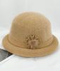 Autumn And Winter Crimped Knitting Top Hat Middle-Aged And Elderly Women'S Mother Warm Basin Hat Outdoor Travel Fashion Hat