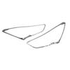 One Pair Car Styling Chrome Head Light Cover For Hyundai Santa Fe 2013 up