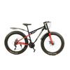 26-inch Mountain Bike with Large Tires, Gears, Double Disc Brakes, and Suspension
