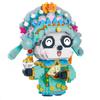 Peking-Oper Panda Junge Männliche Weibliche Rolle Krone Haustier Tier Puppe Mini Diamant Blöcke Ziegel Gebäude Spielzeug Für Kinder Keine Box