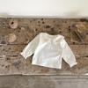 Girls Floral Embroidered Cotton Knit Cardigan for Autumn