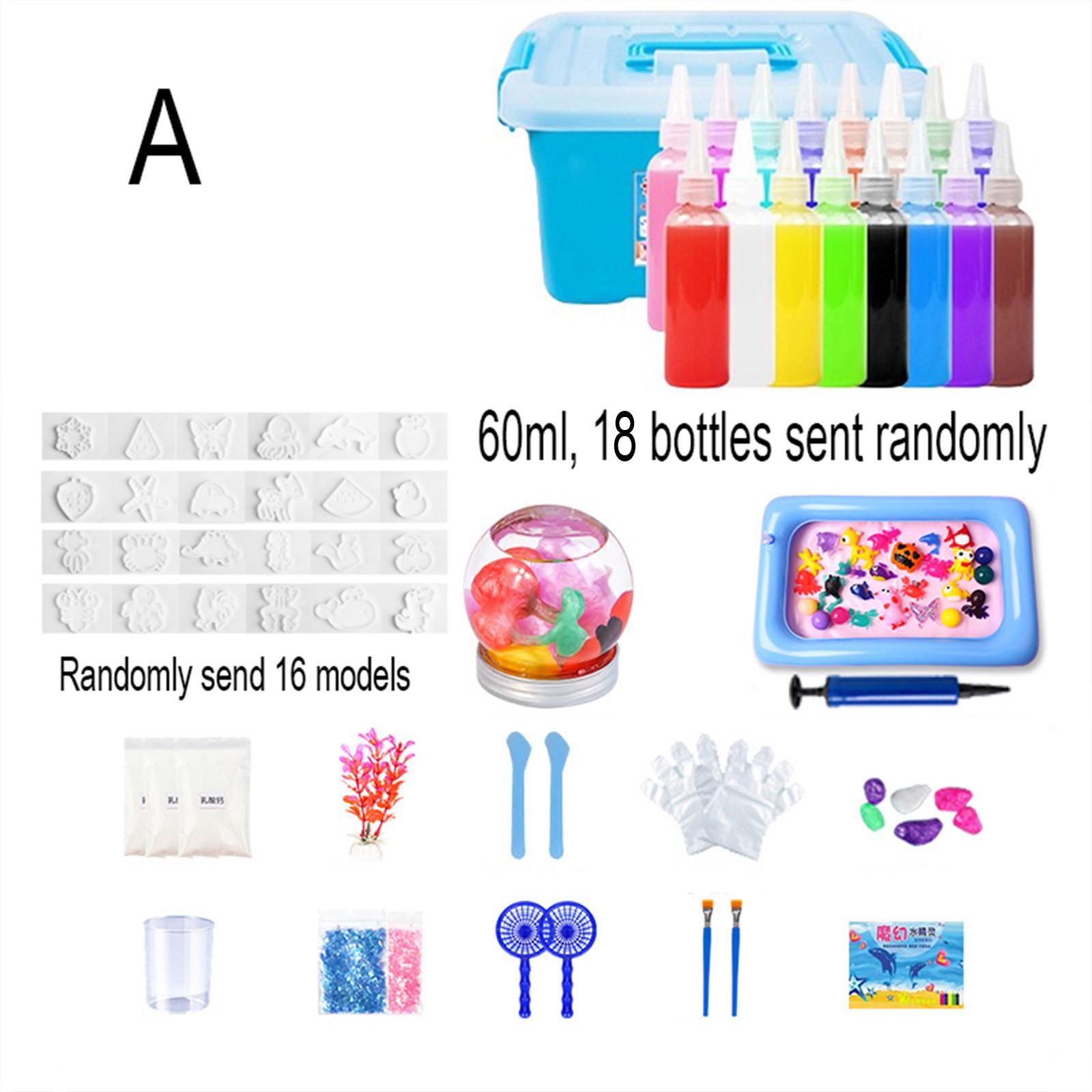 

Детские игрушки Ocean DIY Colloid Toys Набор для самостоятельного изготовления детских игрушек с раствором Детские игрушки Ocean Enlightenment Toys Детские развивающие игрушки 60 мл One Size