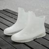 Stylish Women's Transparent Non-Slip Rain Boots - Short Rubber Jelly Shoes