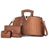 High-end alligator pattern handbag, large-capacity messenger bag, key pendant, shoulder bag, premium clutch bag, wallet.
