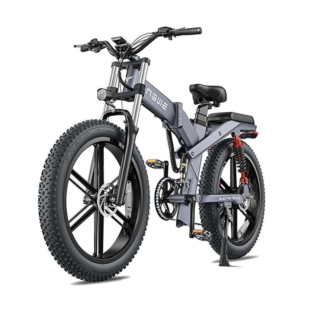 Engwe X26 High-Performance Folding E-Bike 1000W Off-Road E-Bike, 48V29.2Ah Long Range E-Bike, 26" Fat Tire, Full Suspension Mountain E-Bike Pedelec