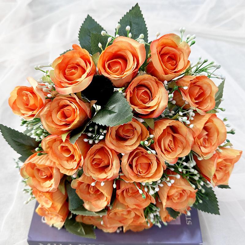 Rose Plants Simulated Wedding Hotel Restaurant Room Decoration Props Photography