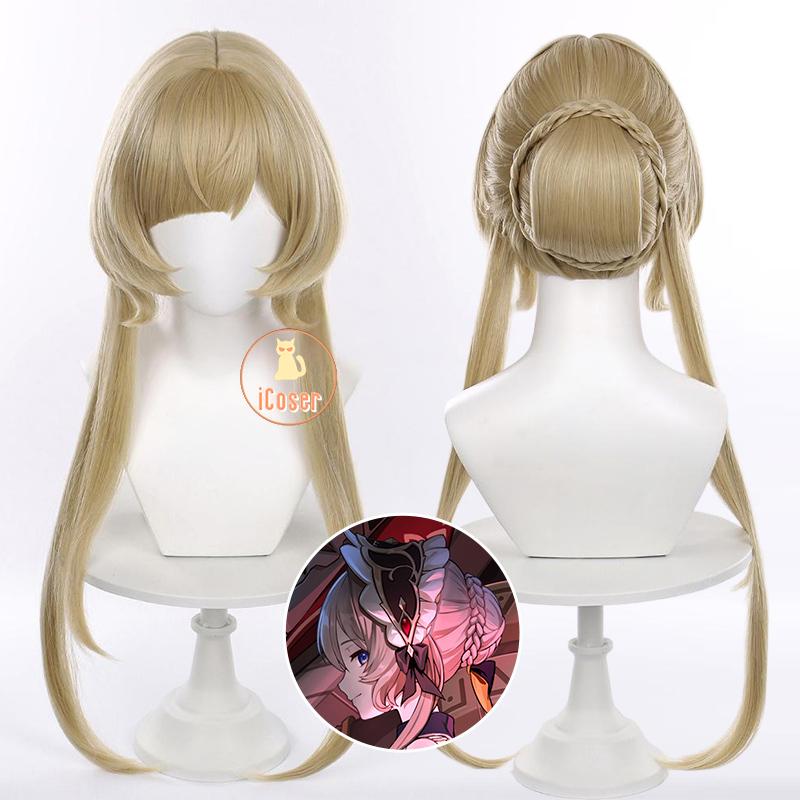 Genshin Impact Sandrone Cosplay Costume Wig Marionette Dress Uniform Eleven Fatui Harbingers Halloween Party Women Girls Props