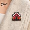 Enamel Brooch Pin Gingerbread Man Design Lapel Glaze Bright Color