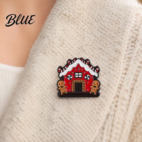 Enamel Brooch Pin Gingerbread Man Design Lapel Glaze Bright Color