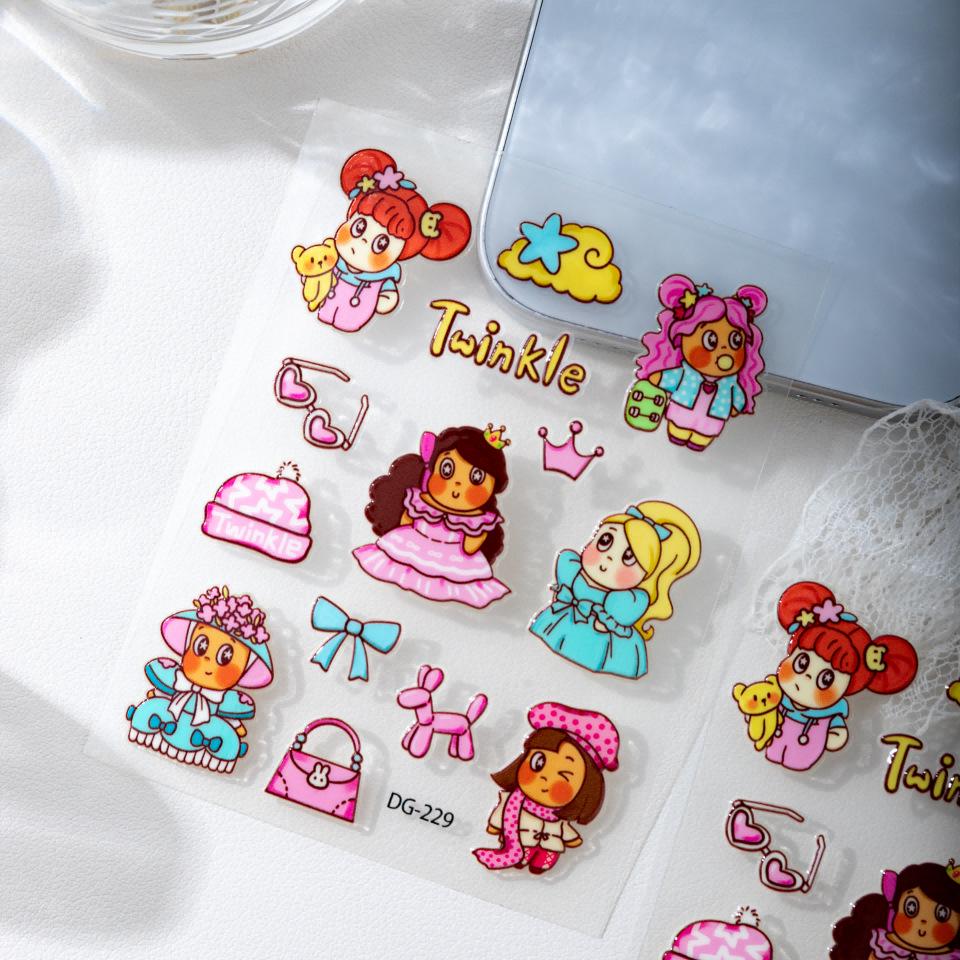 Cyansea Cute Cartoon Princess Star Sticker for Phone/Tablet Case DG-229