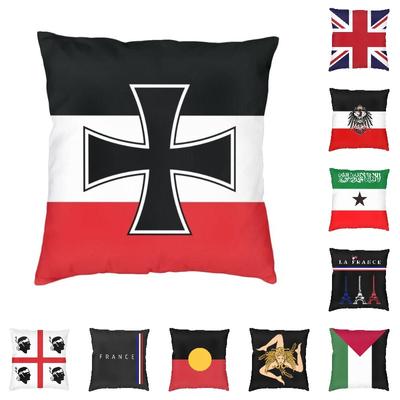 Flag Of German Empire Pillow Case Home Decorative Fashion Outdoor Cushions Square Pillowcase Flag of Corsica Sardinia Flag