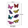Small Fresh Tattoo Sticker, English, Alphabet Flower Butterfly Sketch Line, Waterproof Tattoo Sticker Tattoo