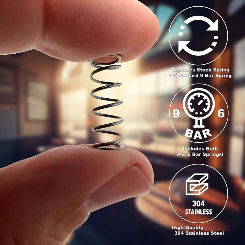 Espresso Machine Parts Kit Thin Drip Tray with Springs And Long Stainless Steel Tube Coffee Maker Replacement Accessory