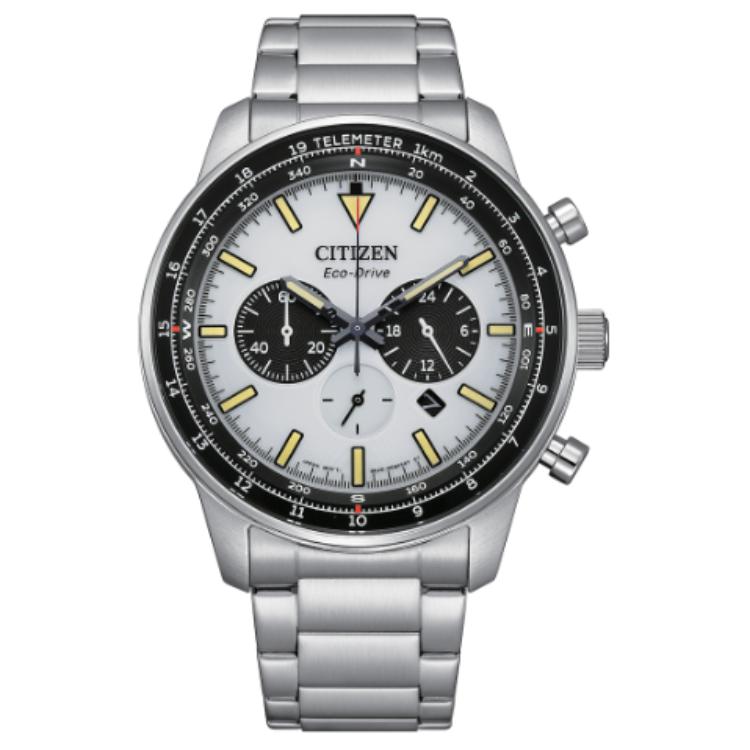 

CITIZEN Wrist Watch Collection 100m Water Resistant Light Powered Quartz Movement Stainless Steel Strap CA4500-91A White Dial