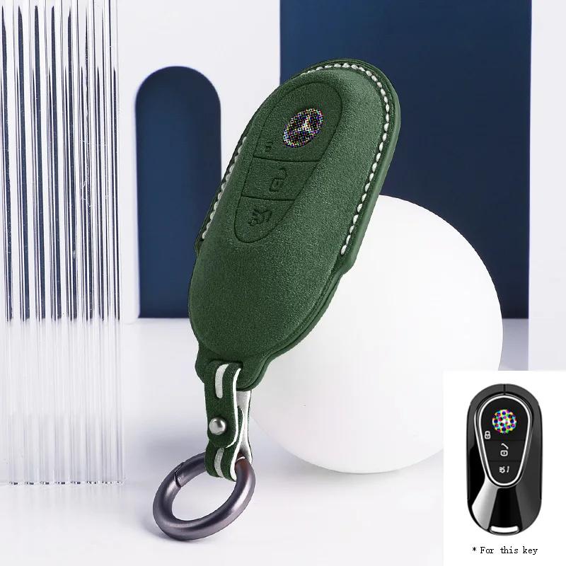 Dedicated Suede Car Remote Keys Case Bags For Mercedes Benz W206 W223 S350 C260 C300 S400 S450 S500 C S Class Accessories A Style 12