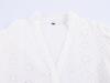 European and American style, new women's clothing, foreign style, bubble sleeve hollow embroidered shirt 8741229