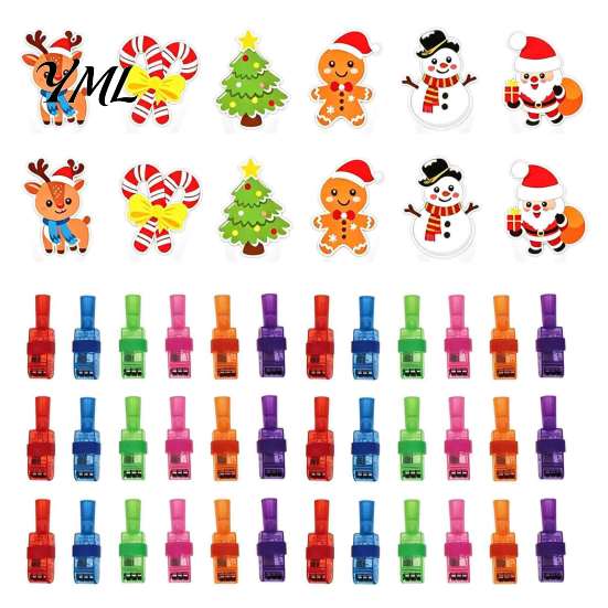 Educational Sensory Play Tool 36 Pcs Halloween Finger Projector Lights, Mini Pattern Projectors, LED Projection Light Christmas Party Favors