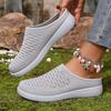 Shoes women's new flat slippers fly-woven mesh casual shoes fashion lazy shoes foot cover breathable mother shoes