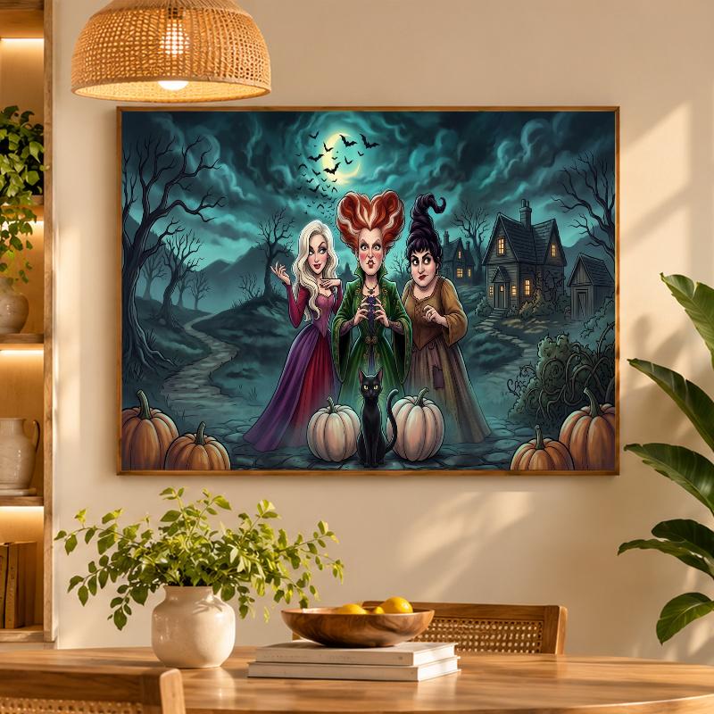 5D Diamond Painting Hocus Pocus Sanderson Sisters DIY Full Drill Diamond Art Kit Home Decoration