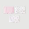 Mini Balabala Girls' Antibacterial Pure Cotton Underwear (3-Pack)