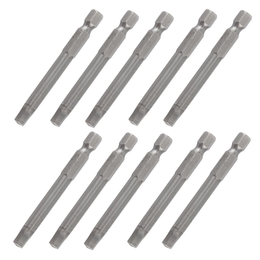 10Pcs Electric Screwdriver Bits Hex Socket Hardened with Magnetic Accessories S14 65mm