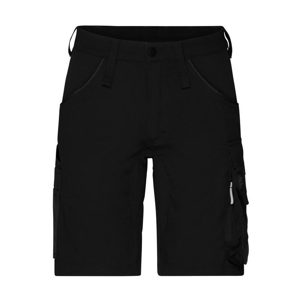 James and Nicholson Unisex Adult Workwear Stretch Slim Cargo Shorts