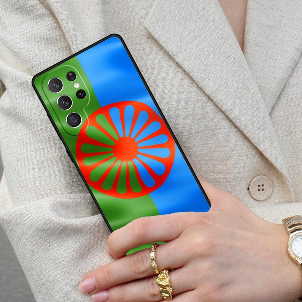 Gypsy Aromanian Romani Flag Cell Phone Case for Samsung Galaxy S26 Ultra S25 S24 S23 S22 S21 S20 Note10 Cover
