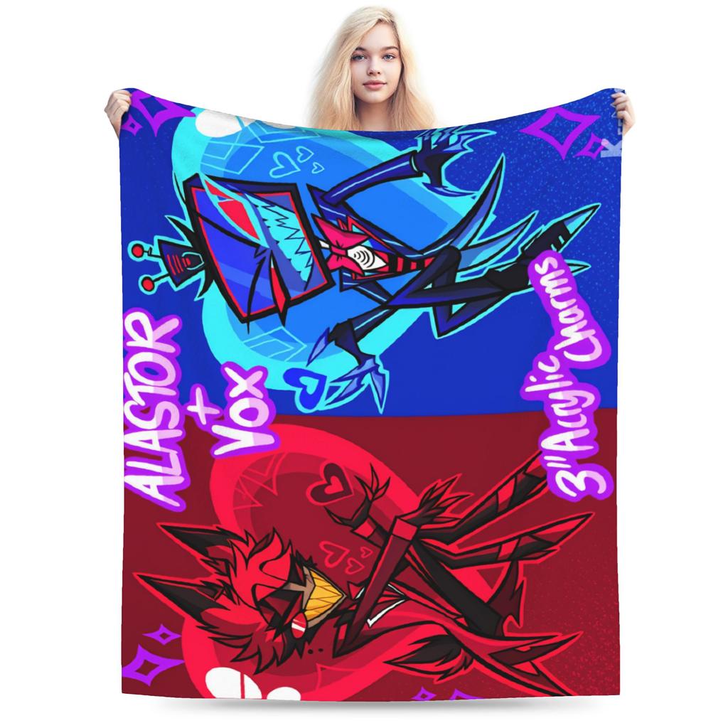 Relax Alastor Vox Blankets Quality Soft Warm Hazbines Hoteles Bedding Throws Autumn Students Couch Chair Fashion Bedspread