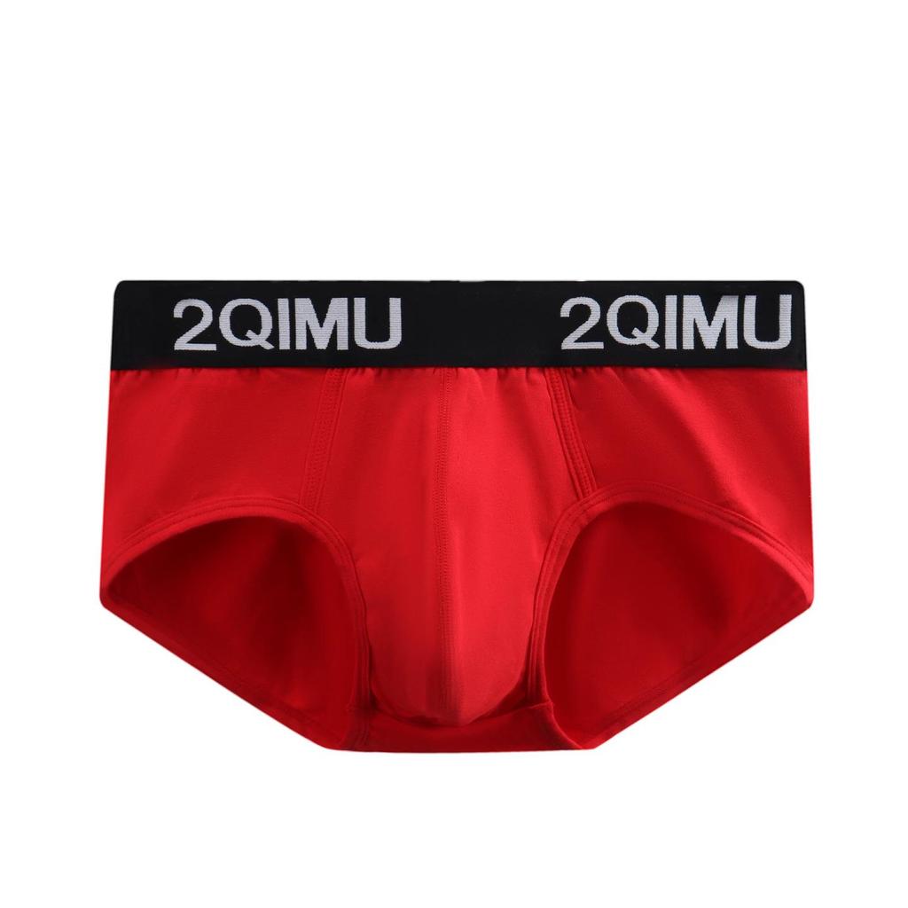 2025 Men's Breathable Cotton Triangle Briefs with Antibacterial Crotch