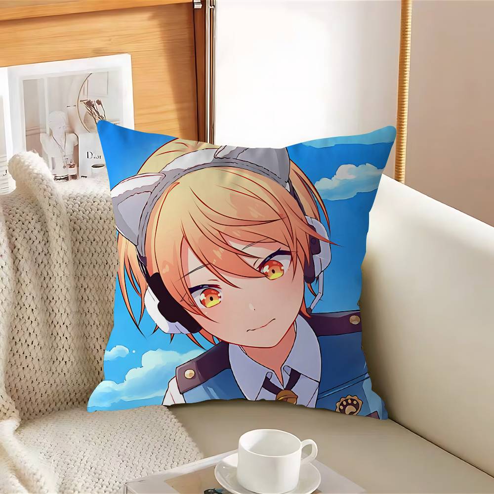 TenmaS T-Tsukasa Cartoon Pillow Case Removable Washable Cushion Cover – All-Season Soft Linen