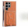 Galaxy23plus Business Men's Leather Case with Magnetic Charging for Samsung S24Ultra Phone Case and Card Holder