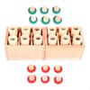 Sound Cylinder Set Box with Wooden Montessori Sensorial Material for Preschool Home Kids