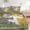 3pcs Cat Hug Bedding Set, Breathable and Soft, Suitable for All Seasons, Ideal for Home Use, Suitable for Bedroom Decor 21167