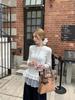 Elegant Korean-Style Long-Sleeve Ballet T-Shirt for Women