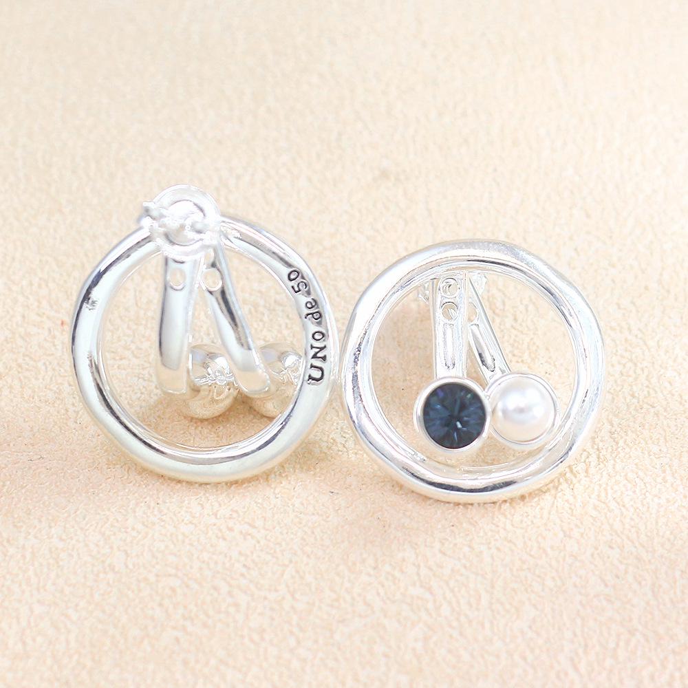 UNOde50 Geometric Women s Round Hoop Earrings - Best-selling Romantic Jewelry Gift 2026