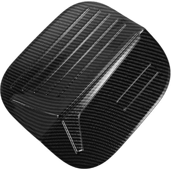Fuel Tank Door Cap for Honda Civic 22-25 Fuel Filler Flap Cover Adhesive Type Carbon Fiber Black ABS