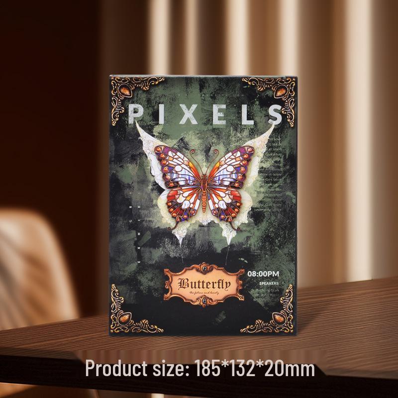 Thickened Creative Retro Notebook: Magic Butterfly Illustration for Students or Graduation Gifts