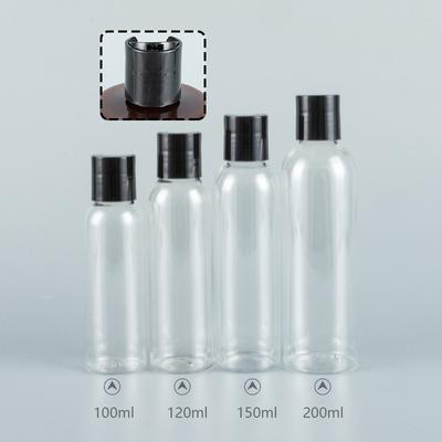 Quetschbare Nachfüllbare Leere Plastik Transparente Flasche mit Kappe Tragbare Quetschflaschen für Shampoo Conditioner Reise Lotion Flaschen DIY